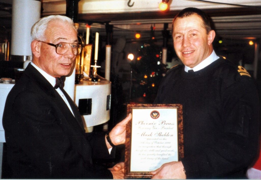 Mark Sheldon receiving Vice Presidency