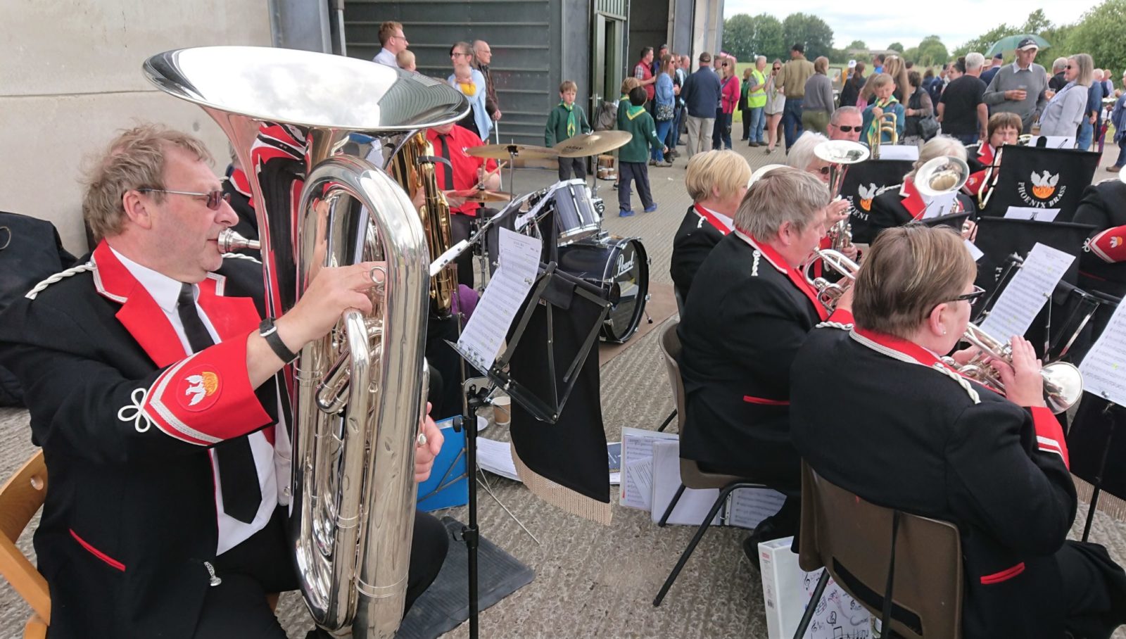 The Ramsbury Airfield Remembrance Project June 2019 Phoenix Brass Band
